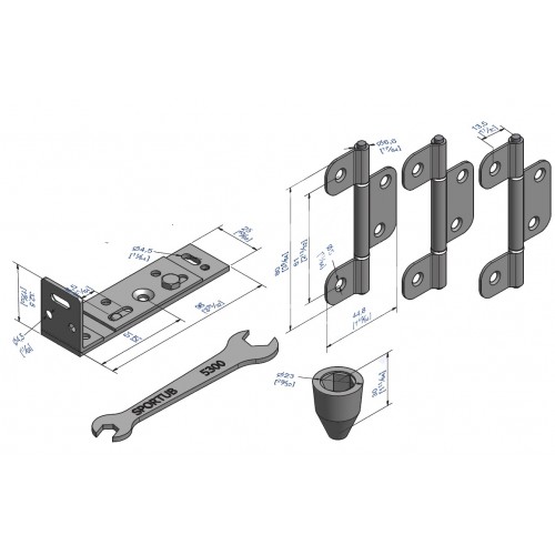 Ferrures Pour Portes De Placard Pliantes 5300 Ferrures Pour Portes Coulissantes Exterieures Et Interieures Ferrures Seuils Et Joints