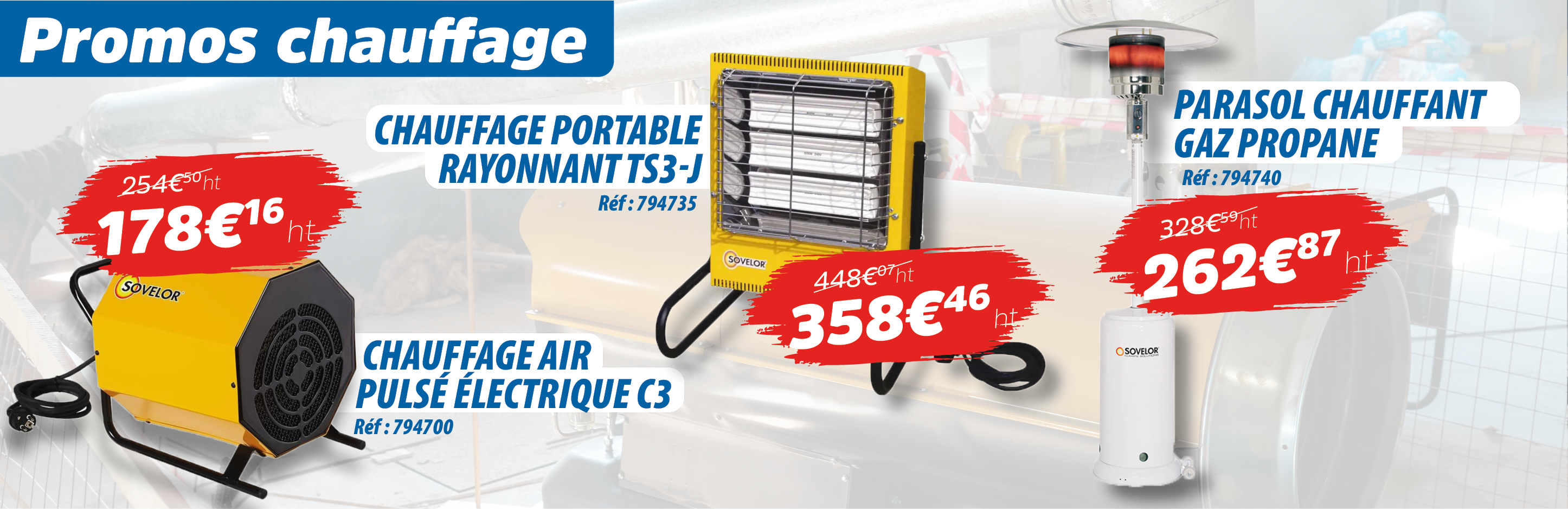 Promotions chauffage !