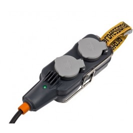 ProfessionalLINE Powerblock 4 Prises IP54 - Voyant de Tension - Sangle de Fixation