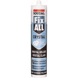 Mastic-colle Fix ALL - Crystal - Réf 689069A