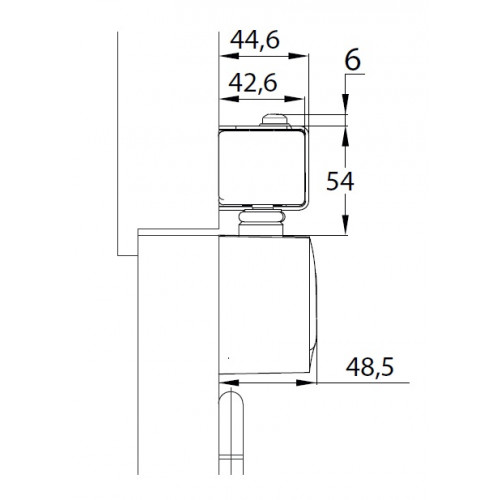 Sélecteur de fermeture BCS2000/2 ajustable 24/48V DC avec Ferme-porte ...