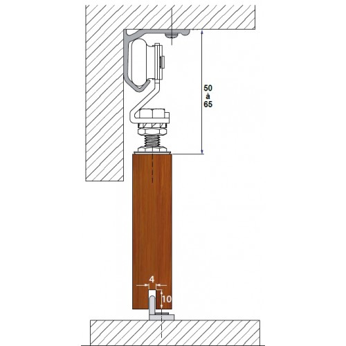 Système Coulissant pour Porte Placard TUBEL 28 et 38 - Ferrures pour Portes  Coulissantes Extérieures et Intérieures - Ferrures, Seuils et Joints