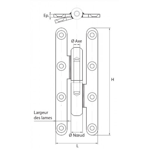 Paumelle Renforcée à Bouts Ronds pour Menuiseries Bois Paumelles et — free download