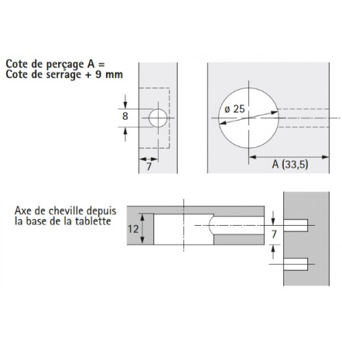 FERRURES D'ASSEMBLAGE POUR Meuble excentrique Cam Roue Diamètre 15 mm Lot de 20 EUR 9,71 - FR