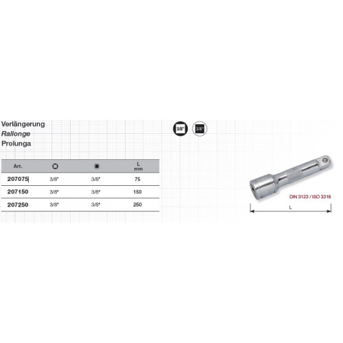 Gedore 3090-2 Rallonge 3/8 50 mm - acheter sur