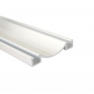 Rail bas pour porte coulissante gamme ELDECOR (KLD) - Blanc laqué - Réf 338201 338201L