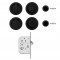 Set de 3 Poignées Cuvettes Rondes Inox EPD3