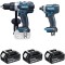 Ensemble de 2 machines 18 V Li-Ion 5 Ah (DDF458 + DTD152)