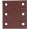 Feuilles Abrasives Rectangulaires 114 x 102 mm / 3 + 3 trous / Auto-agrippant